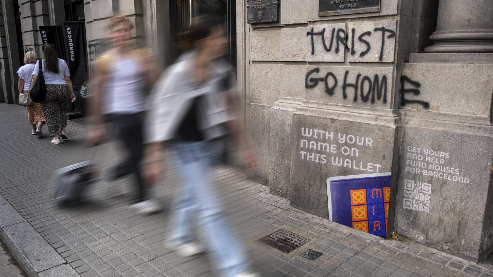 Tourists Go Home wallet poster